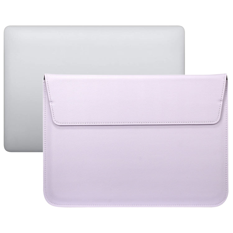 PU Leather Ultra-thin Envelope Bag Laptop Bag with Stand Function, For MacBook Air / Pro 15 inch