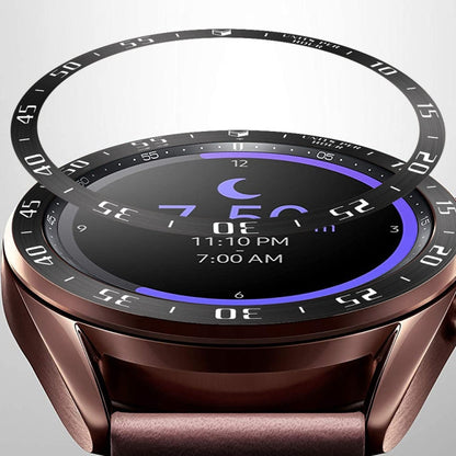 Smart Watch Steel Bezel Ring, A Version, For Samsung Galaxy Watch 3 41mm, For Samsung Galaxy Watch 3 45mm