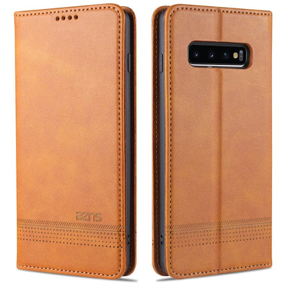 AZNS Magnetic Calf Texture Horizontal Flip Leather Case with Card Slots & Holder & Wallet, For OPPO A91, For Huawei P40, For Huawei P40 Pro, For Samsung Galaxy S10