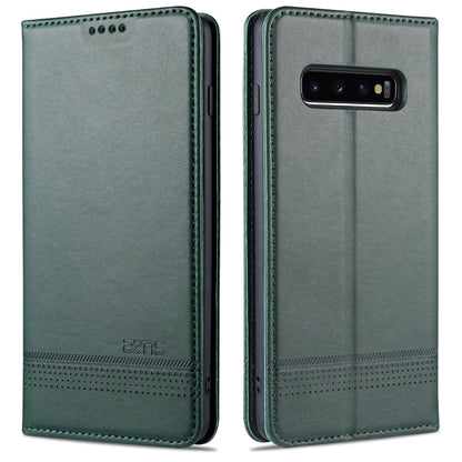 AZNS Magnetic Calf Texture Horizontal Flip Leather Case with Card Slots & Holder & Wallet, For OPPO A91, For Huawei P40, For Huawei P40 Pro, For Samsung Galaxy S10
