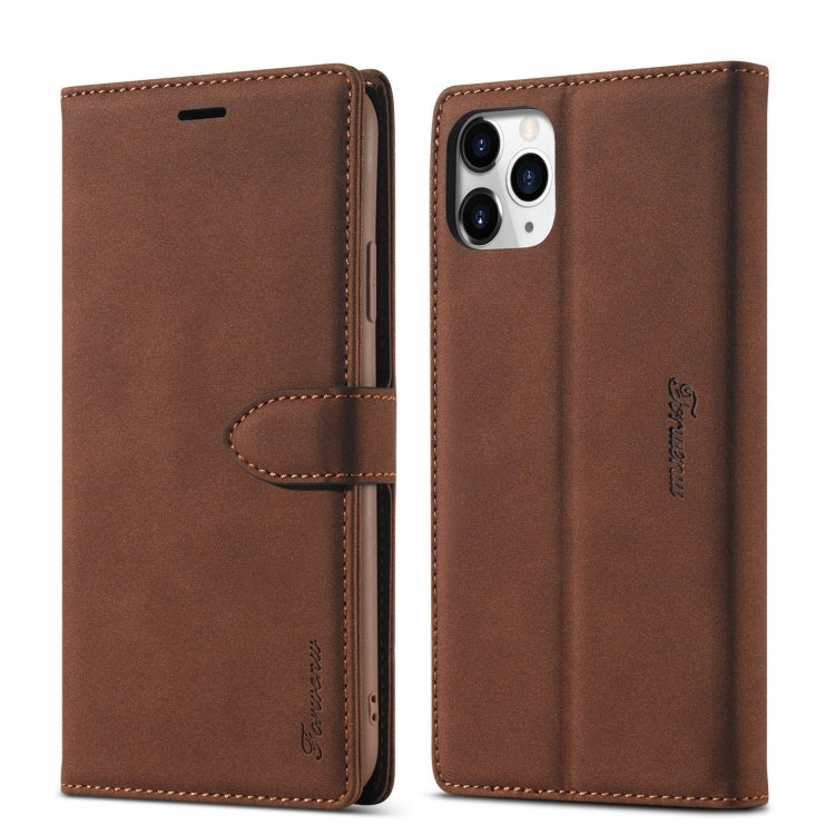 Forwenw F1 Series Matte Strong Magnetism Horizontal Flip Leather Case with Holder & Card Slots & Wallet & Photo Frame, For iPhone 11 Pro, For iPhone 11 Pro Max, For iPhone 12, For iPhone 12 Mini, For iPhone 12 Pro, For iPhone 12 Pro Max