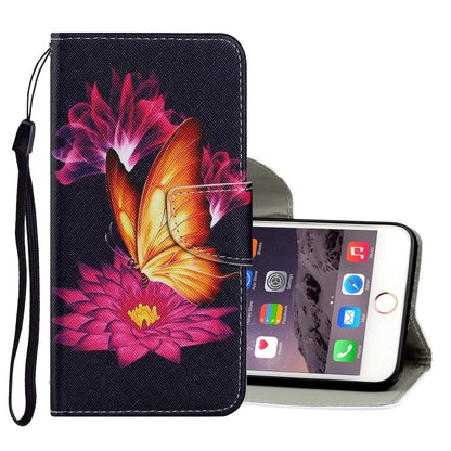 Coloured Drawing Pattern Horizontal Flip PU Leather Case with Holder & Card Slots & Wallet & Lanyard, For iPhone 6 Plus & 6s Plus