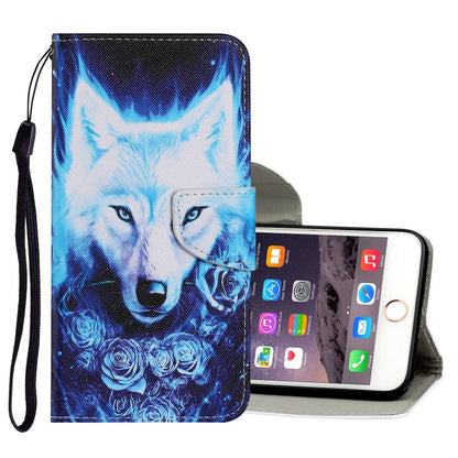 Coloured Drawing Pattern Horizontal Flip PU Leather Case with Holder & Card Slots & Wallet & Lanyard, For iPhone 8 Plus & 7 Plus