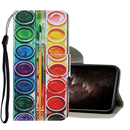 Coloured Drawing Pattern Horizontal Flip PU Leather Case with Holder & Card Slots & Wallet & Lanyard, For iPhone 11 Pro Max
