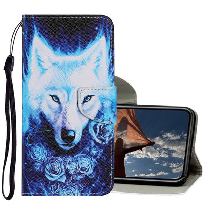 Coloured Drawing Pattern Horizontal Flip PU Leather Case with Holder & Card Slots & Wallet & Lanyard, For iPhone X / XS