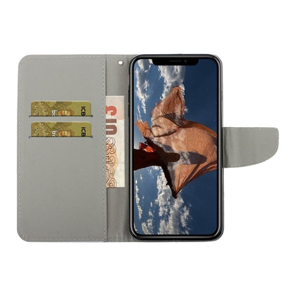Coloured Drawing Pattern Horizontal Flip PU Leather Case with Holder & Card Slots & Wallet & Lanyard, For iPhone XR