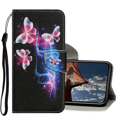 Coloured Drawing Pattern Horizontal Flip PU Leather Case with Holder & Card Slots & Wallet & Lanyard, For iPhone XS Max