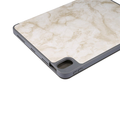 Marble Texture Pattern Horizontal Flip Leather Case, with Three-folding Holder & Sleep / Wake-up, For iPad Air 2022 / 2020 10.9