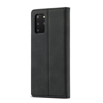 LC.IMEEKE Strong Magnetism Ultra-thin Horizontal Flip Shockproof Matte TPU + PU Leather Case with Holder & Card Slots & Wallet, For Samsung Galaxy S20, For Samsung Galaxy S20+, For Samsung Galaxy S20 Ultra, For Samsung Galaxy S20 FE