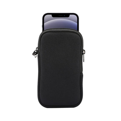 Universal Elasticity Zipper Protective Case Storage Bag with Lanyard For iPhone 12 mini / 4.7-5.4 inch Smart Phones, For iPhone 12 mini