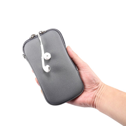 Universal Elasticity Zipper Protective Case Storage Bag with Lanyard For iPhone 12 Pro Max / 6.7-6.9 inch Smart Phones, For iPhone 12 Pro Max