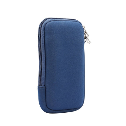 Universal Elasticity Zipper Protective Case Storage Bag with Lanyard For iPhone 12 Pro Max / 6.7-6.9 inch Smart Phones, For iPhone 12 Pro Max