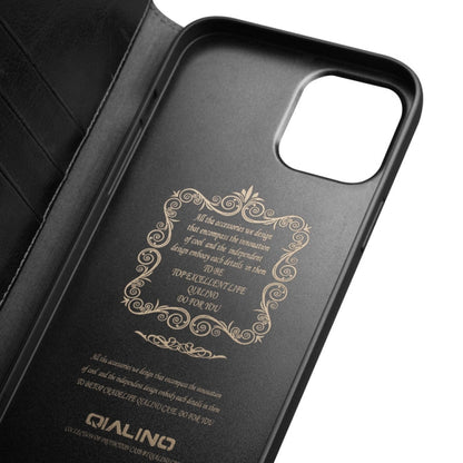 QIALINO Horizontal Flip Leather Case with Holder & Card Slots & Wallet, For iPhone 12 mini, For iPhone 12 / 12 Pro