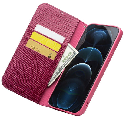 QIALINO Crocodile Texture Horizontal Flip Leather Case with Card Slots & Wallet, For iPhone 12 Pro Max