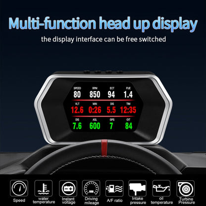 P17 Car HUD Head-up Display GPS Speed Meter Car OBD2 Fault Elimination Code, P17