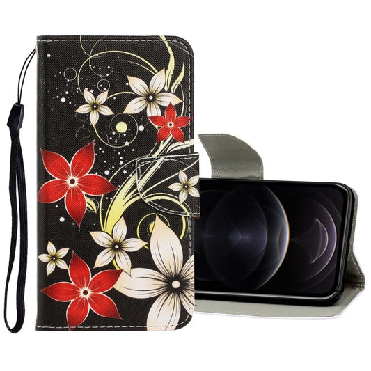 3D Colored Drawing Horizontal Flip PU Leather Case with Holder & Card Slots & Wallet, For iPhone 12 / 12 Pro