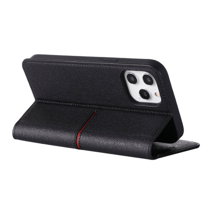 GEBEI Top-grain Leather Horizontal Flip Protective Case with Holder & Card Slots & Wallet & Photo Frame, For iPhone 12 / 12 Pro, For iPhone 12 Pro Max
