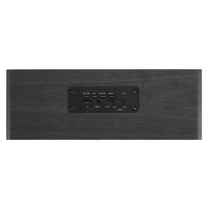 M5C Subwoofer Wooden Clock Bluetooth 4.2 Speaker, Support TF Card & 3.5mm AUX & FM Radio