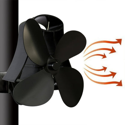 YL-105 4-Blade Aluminum Heat Powered Fireplace Stove Fan, YL-105 (Rose Red), YL-105 (Silver), YL-105(White), YL-105 (Black), YL-105 (Bronze), YL-105 (Grey), YL-105 (Gold)