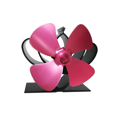 YL201 4-Blade High Temperature Metal Heat Powered Fireplace Stove Fan, YL201 (Black), YL201 (Bronze), YL201 (Grey), YL201 (Gold), YL201 (Rose Red), YL201 (Silver)