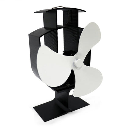 YL401 3-Blade High Temperature Metal Heat Powered Fireplace Stove Fan, YL401 (Gold), YL401 (Silver), YL401 (White), YL401 (Black), YL401 (Bronze)