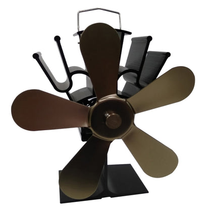 YL602 5-Blade High Temperature Metal Heat Powered Fireplace Stove Fan, YL602 (Rose Red), YL602 (Silver), YL602 (Black), YL602 (Bronze), YL602 (Grey), YL602 (Gold)