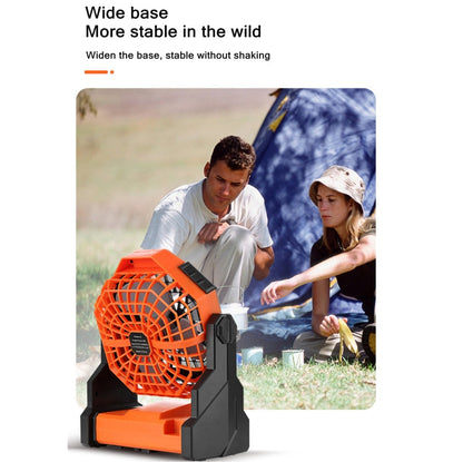 X3 Outdoor Portable Fan USB Charging Air Cooling Fan with LED Night Lamp