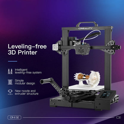 CREALITY CR-6 SE 350W Intelligent Leveling-free DIY 3D Printer, Print Size : 23.5 x 23.5 x 25cm, EU Plug, CR-6 SE