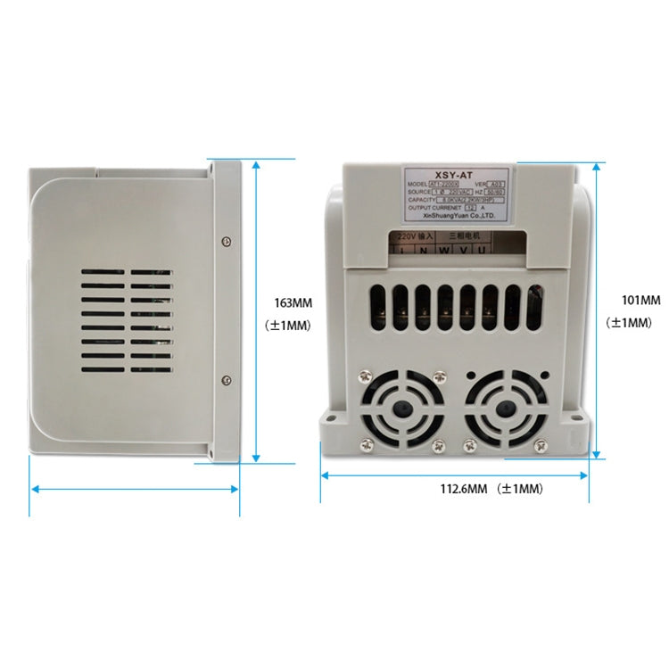 AT1-0450X 0.45KW 220V Single-phase Input Three-phase Output Inverter Motor Governor, AT1-0450X