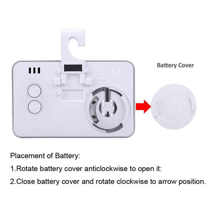 Mini Refrigerator Thermometer Digital LCD Display Freezer Temperature Meter with Hook, Refrigerator Thermometer