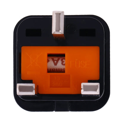 Portable Universal Socket to UK Plug Power Adapter Travel Charger with Fuse, UK Plug(with Fuse)