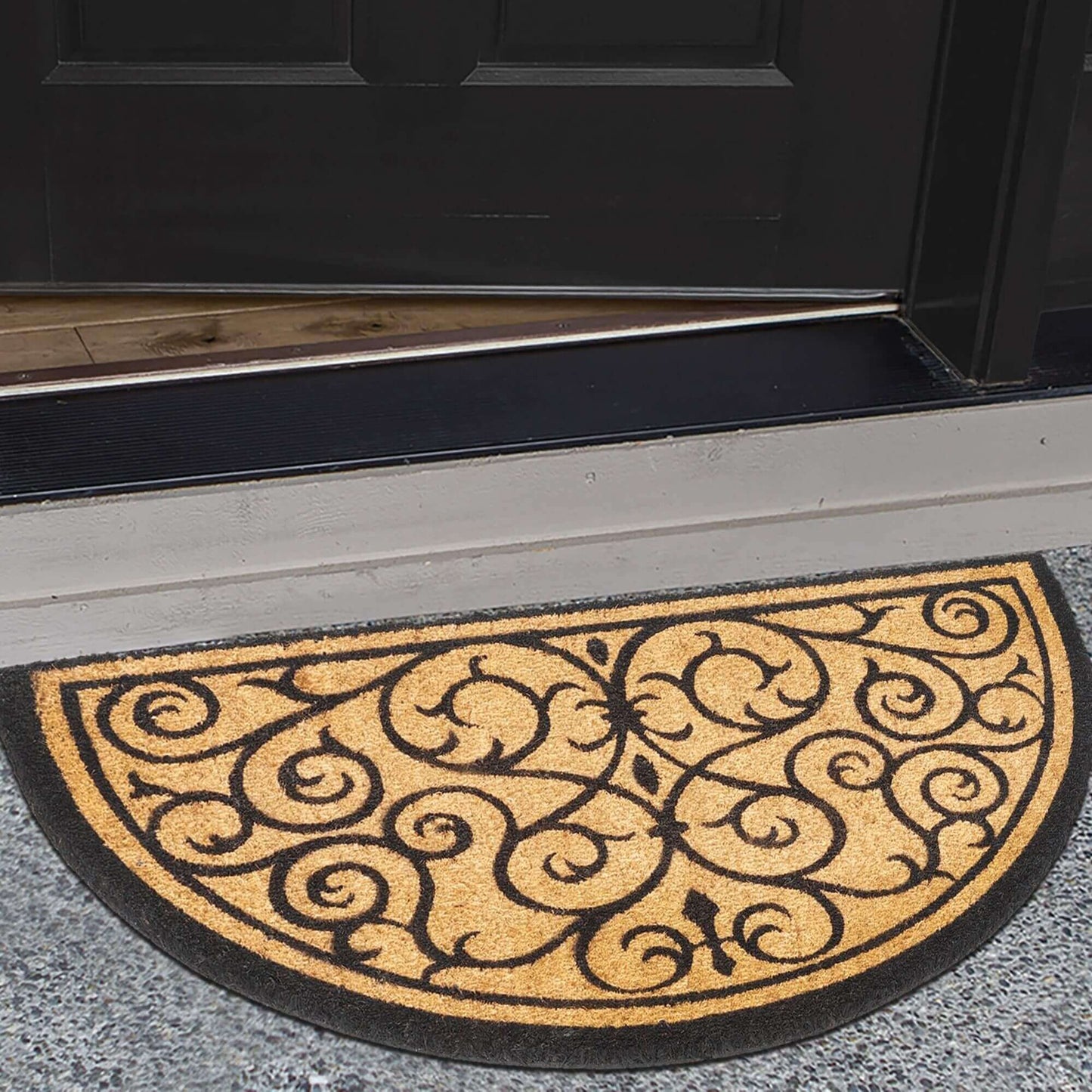 Coir Half Moon & Rectangle Mat 45x75 cm | 131