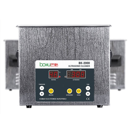 BAKU BK-2000 120W 3.36L LCD Display Heating Ultrasonic Cleaner with Basket, AC 220V, EU Plug, BK-2000 120W 3.36L 220V
