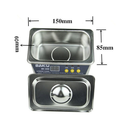 BAKU BK-3550 35W / 50W Adjustable 0.8L LCD Display Ultrasonic Cleaner, AC 110V, US Plug, BK-3550 35W / 50W 0.8L 110V
