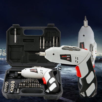 4.8V Multi-functional Household Electric Screwdriver Electric Drill Electric Screwdriver Set US Plug, US Plug