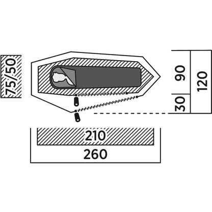 Easy Camp Geminga 100 Compact 1 man tent