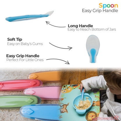 Callowesse Silicone Weaning Spoon – Blue