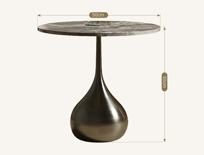 Echevarria Round Side Table, Marble
