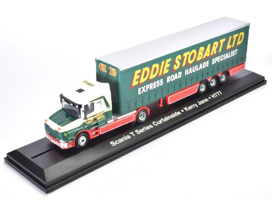 Eddie Stobart Scania T Series Curtainside Kerry Jane 1:76 Scale Atlas Editions Diecast Model