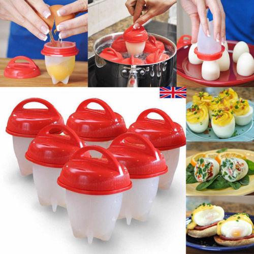 Silicone Egg Boil Shells Perfect Boiled Egg Solution Set
