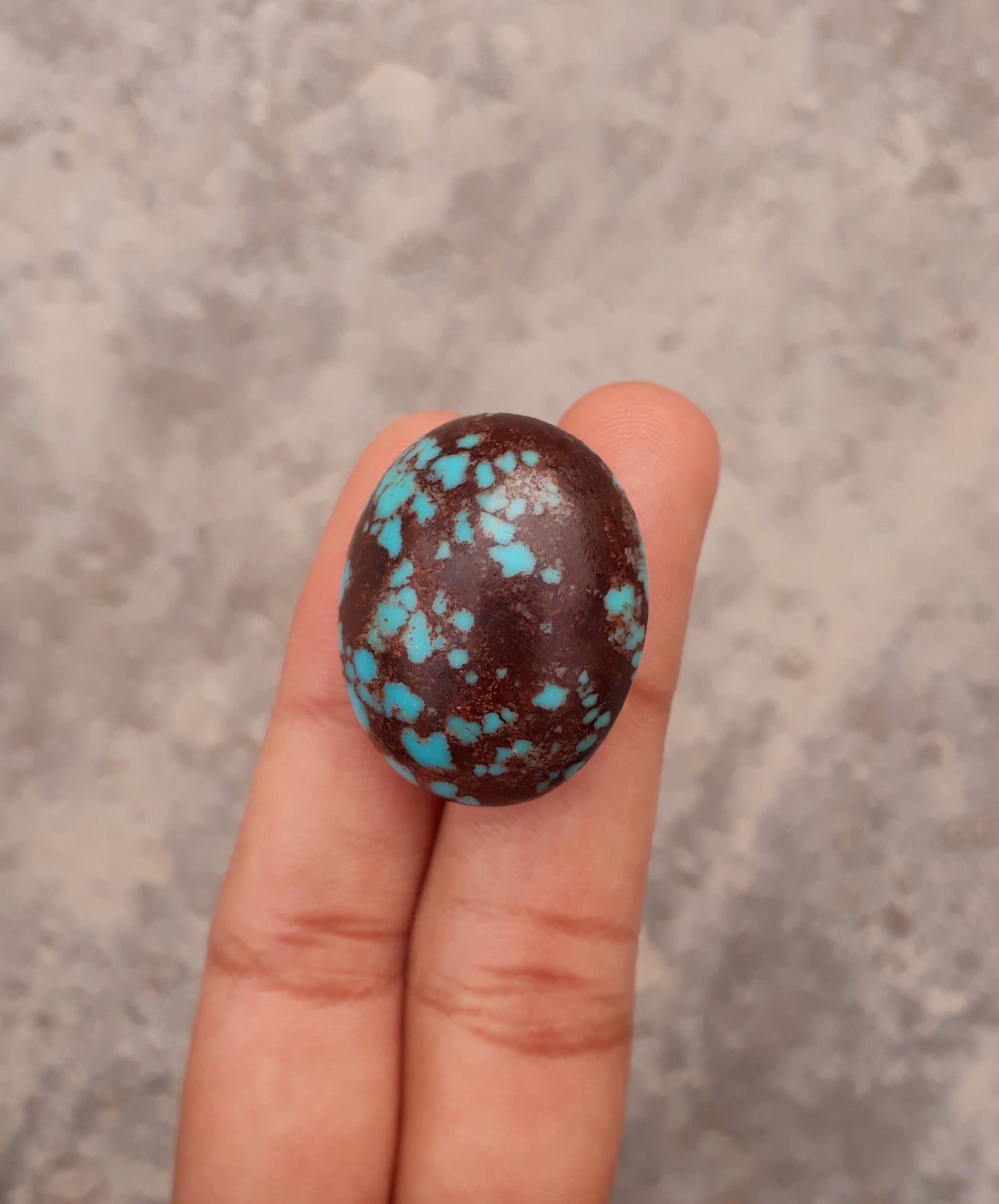 Natural Certified Egyptian Turquoise - Misri Feroza - 42.1Ct- 27x22mm