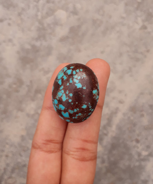 Natural Certified Egyptian Turquoise - Misri Feroza - 42.1Ct- 27x22mm