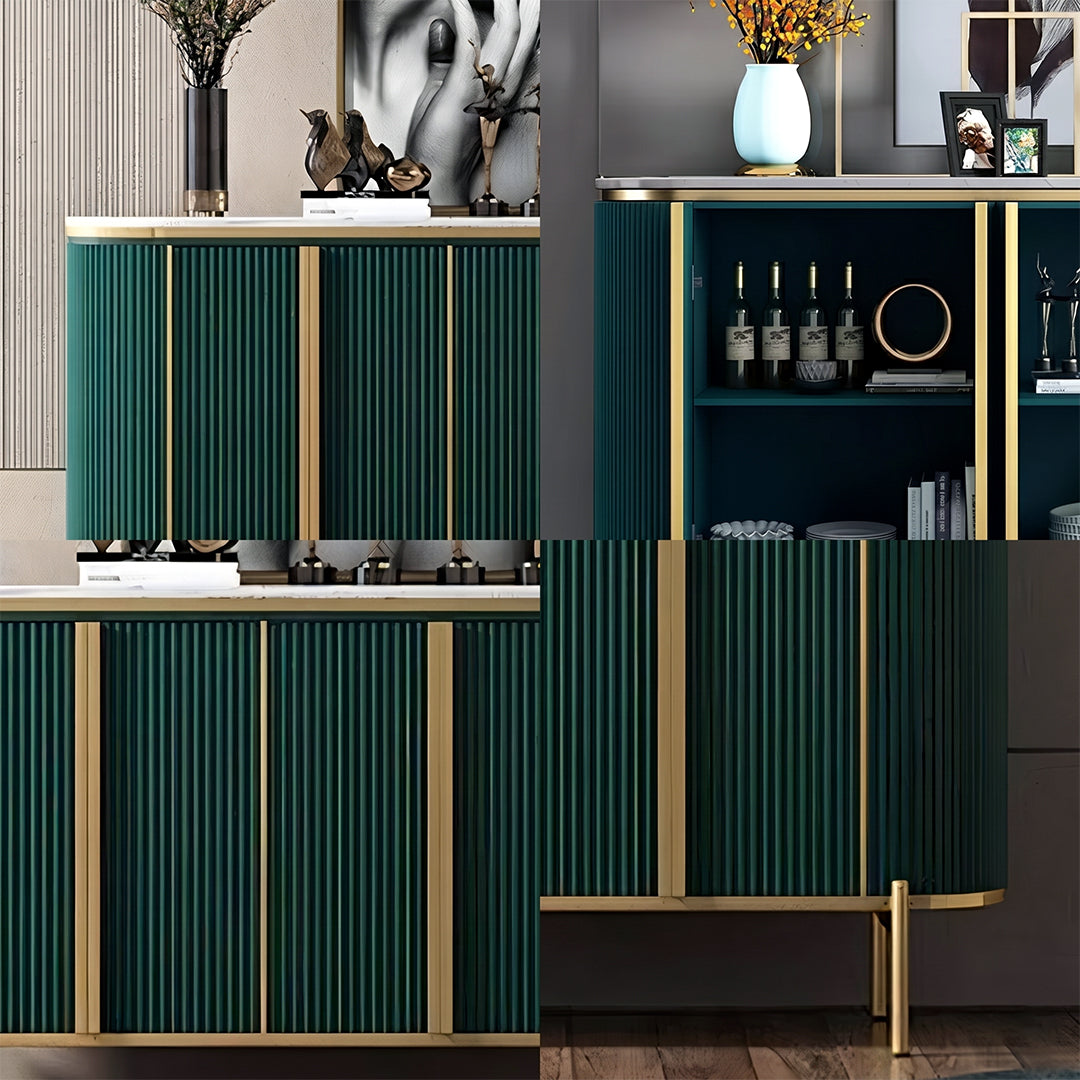 Elec Sideboard, Green & Gold