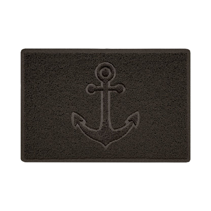 Embossed Spaghetti Outdoor Doormat - Brown
