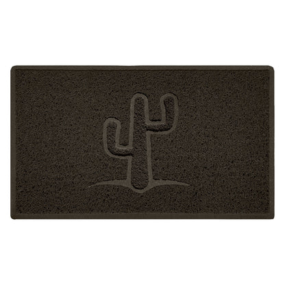 Embossed Spaghetti Outdoor Doormat - Brown