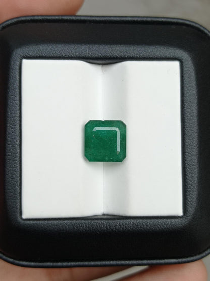 3.60ct Square Cut Emerald for Sale - Budh Ratna - Zamurd - Panna Stone, Pachu Stone, Markat Mani Stone - 9mm