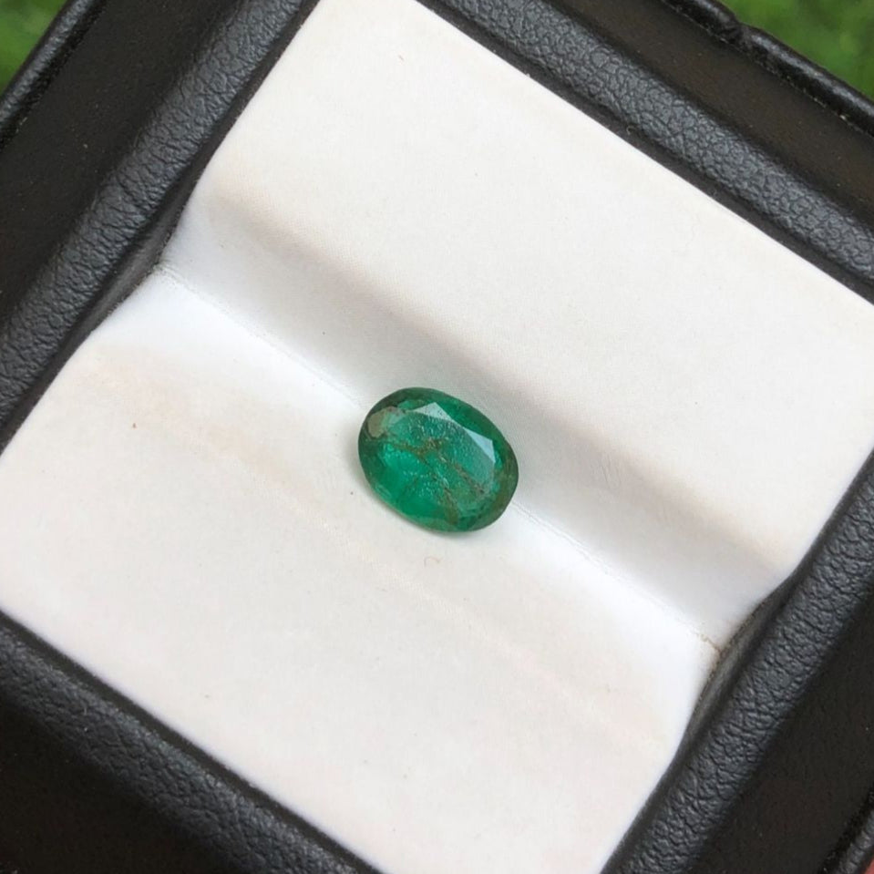 1.20ct Emerald for sale - Budh Ratna - Zamurd - Pachu Stone, Markat Mani Stone - 8x6mm