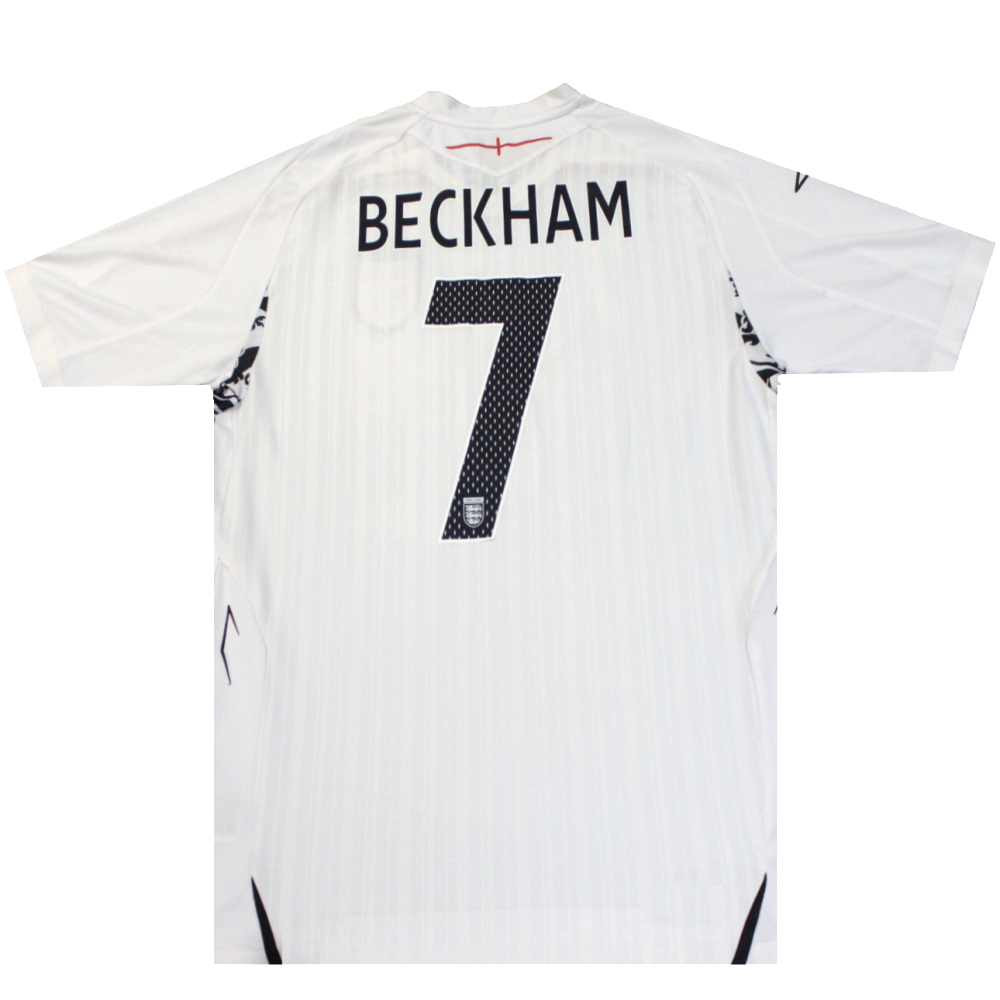 England 2008-2009 Home Shirt David Beckham 7 (Excellent) XL