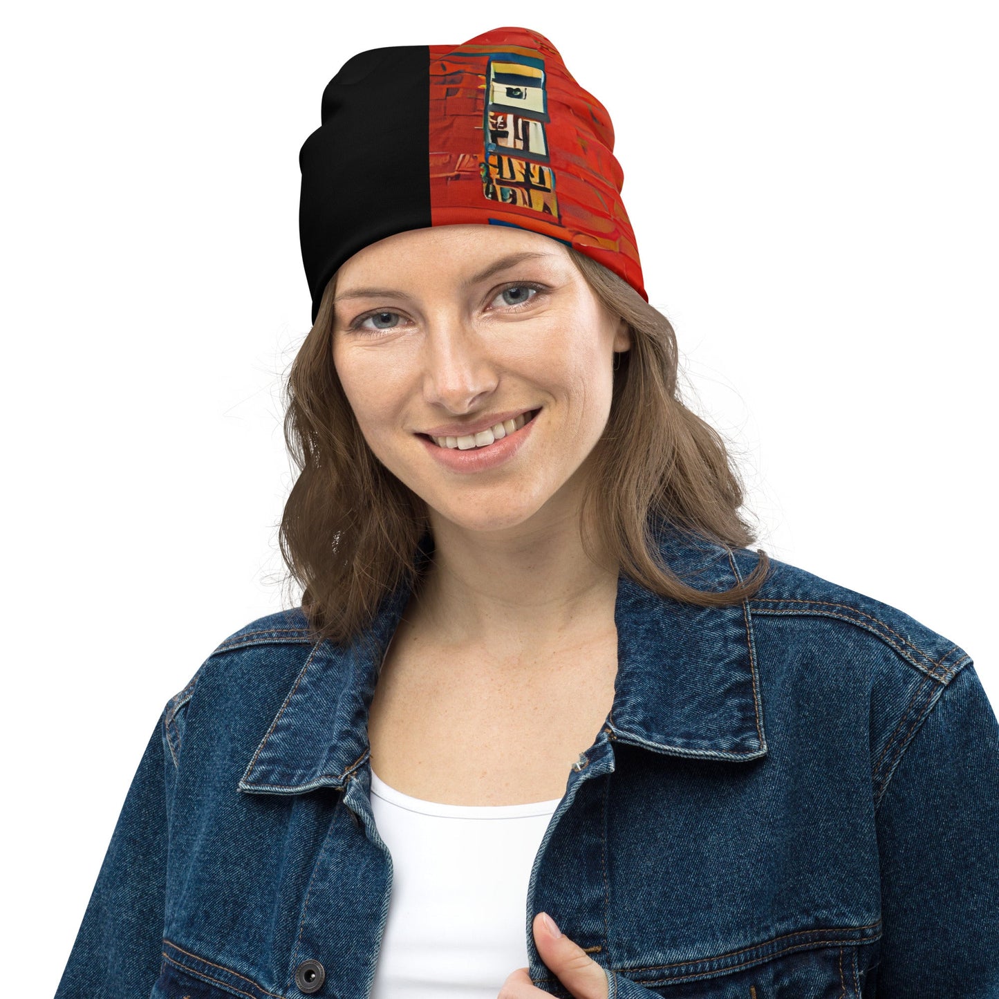 Half Black Half Hónghǎi - Beanie