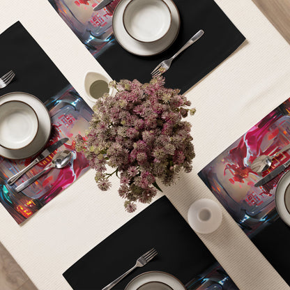 Half Black Half Báijiǔ - Placemat Set